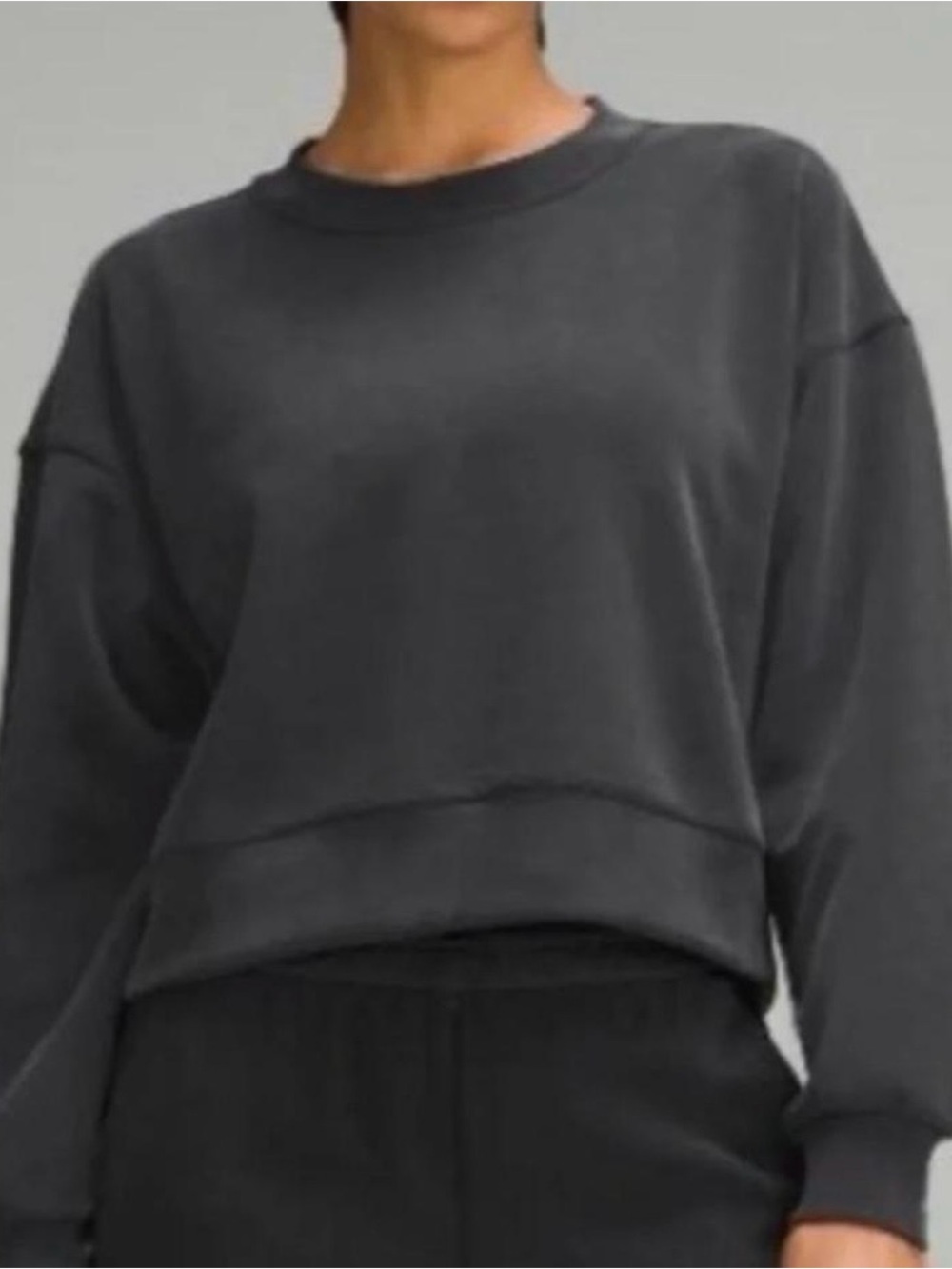 lululemon athletica Charcoal Crewneck Sweatshirt